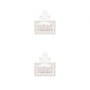 NANO CABLE Cable de Red RJ45 CAT.6 UTP AWG24 0,25m Blanco